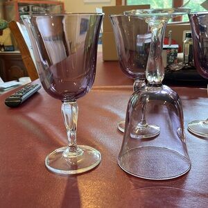 Set of 4 Water Goblet/Wine Glasses